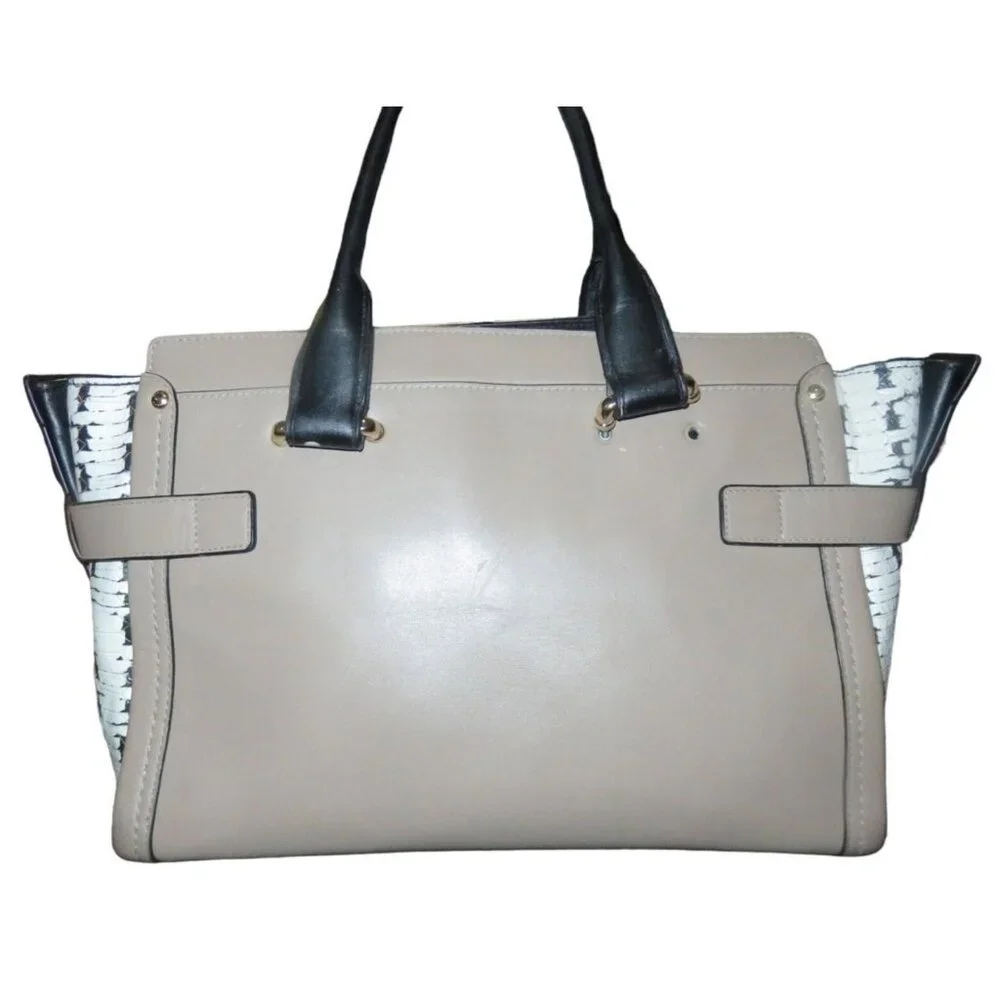 Coach 2015 Swagger 36496 In Colorblock Exotic Embossed Calf Leather Satchel - Picture 2 of 12